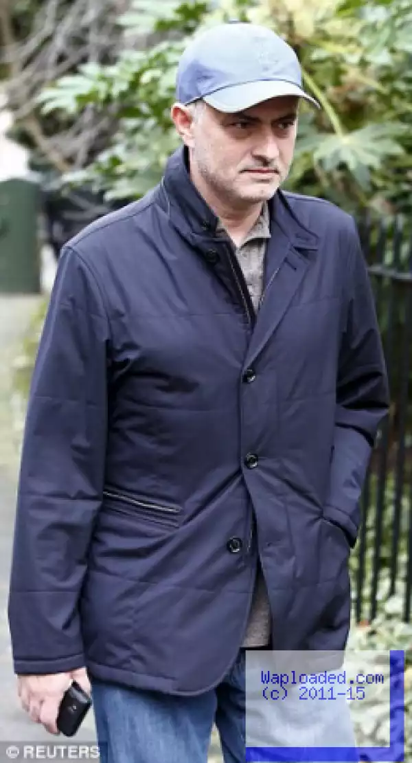 Photos: Sacked Chelsea Coach, Jose Mourinho Seen Taking a Stroll In London